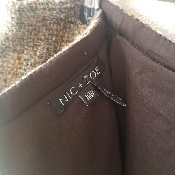 Nic + Zoe | "Tweed Flirt" knit pencil skirt sz 16 - Picture 4 of 5